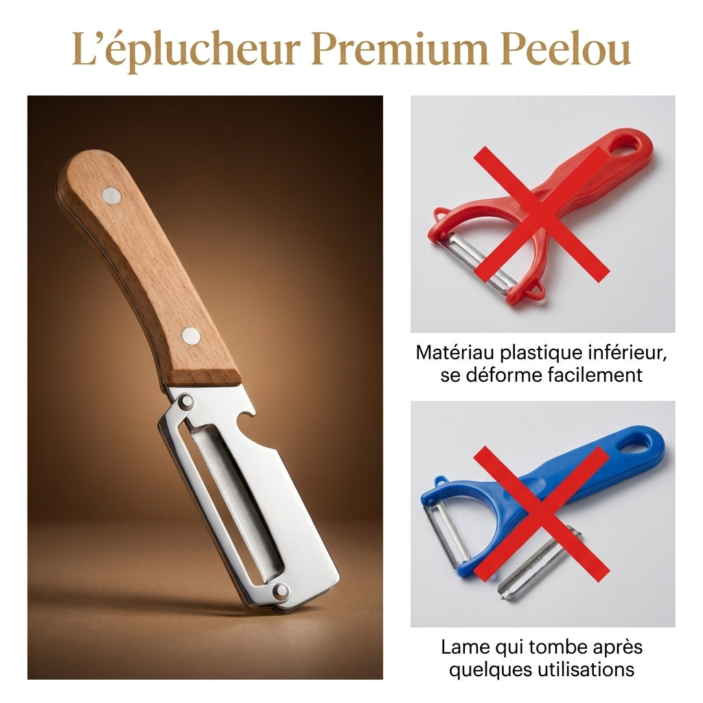 Peelou vs éplucheurs cheap en plastique